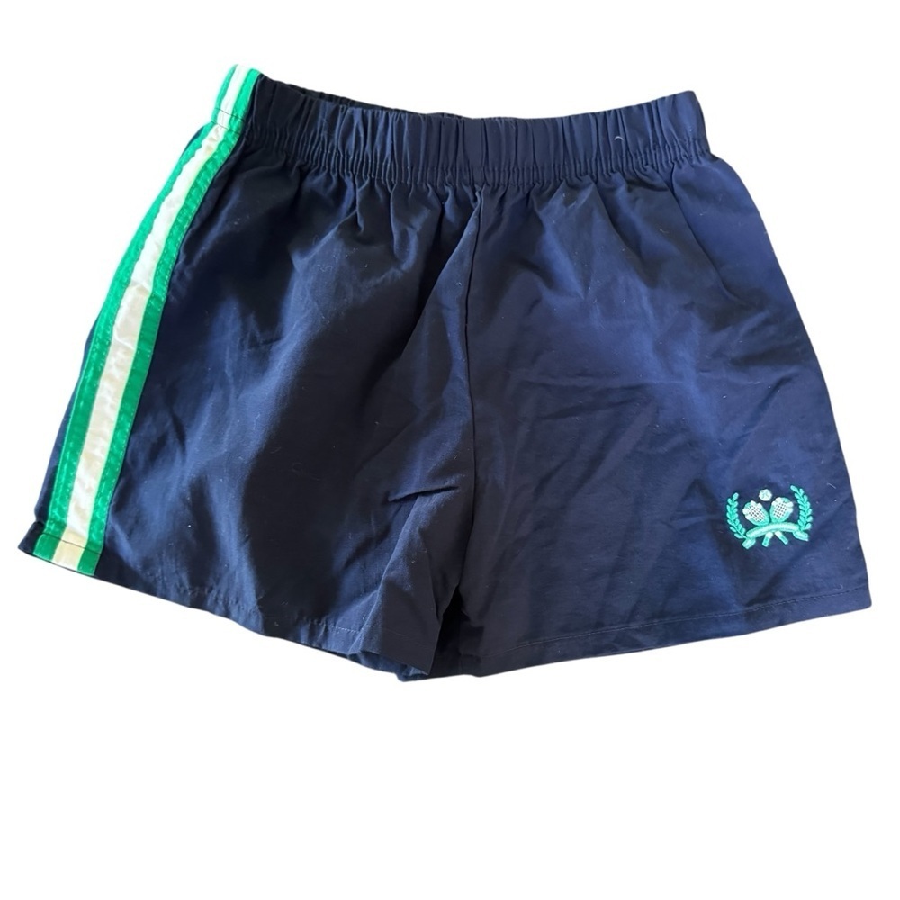 VTG Hartstrings Navy Blue Athletic Sporty Shorts Tennis Embroidered Boy Girl 4